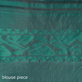 Silk cotton dhakai jamdani saree 18 - handcrafted