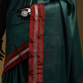 Silk cotton khun saree with ilkal pallu chikki paras border