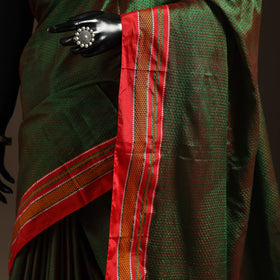 Silk cotton khun saree with ilkal pallu chikki paras border