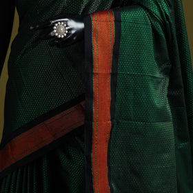 Silk cotton khun saree with ilkal pallu chikki paras border