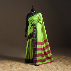 Silk ilkal saree with temple border 16 - handcrafted