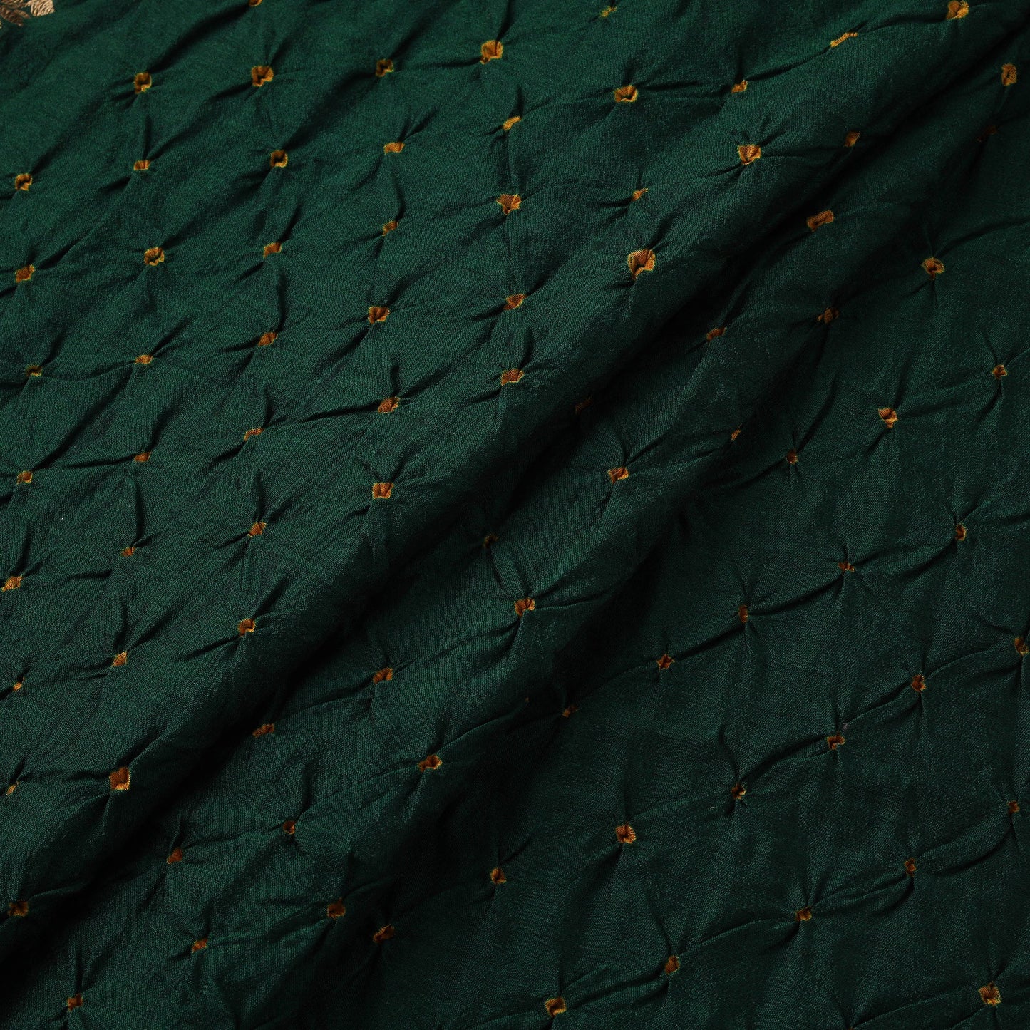 Silk tie-dye bandhani fabric with zari border 24