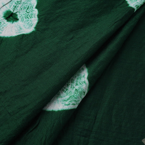Silk tie-dye shibori fabric with zari border 34