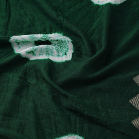 Silk tie-dye shibori fabric with zari border 34