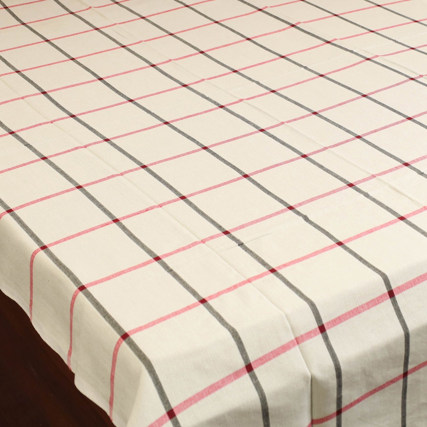 Green - single handloom cotton bed sheet (90 x 60 in) 71