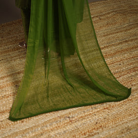 Green - slub silk embroidered plain kurta set (set of 3) 15