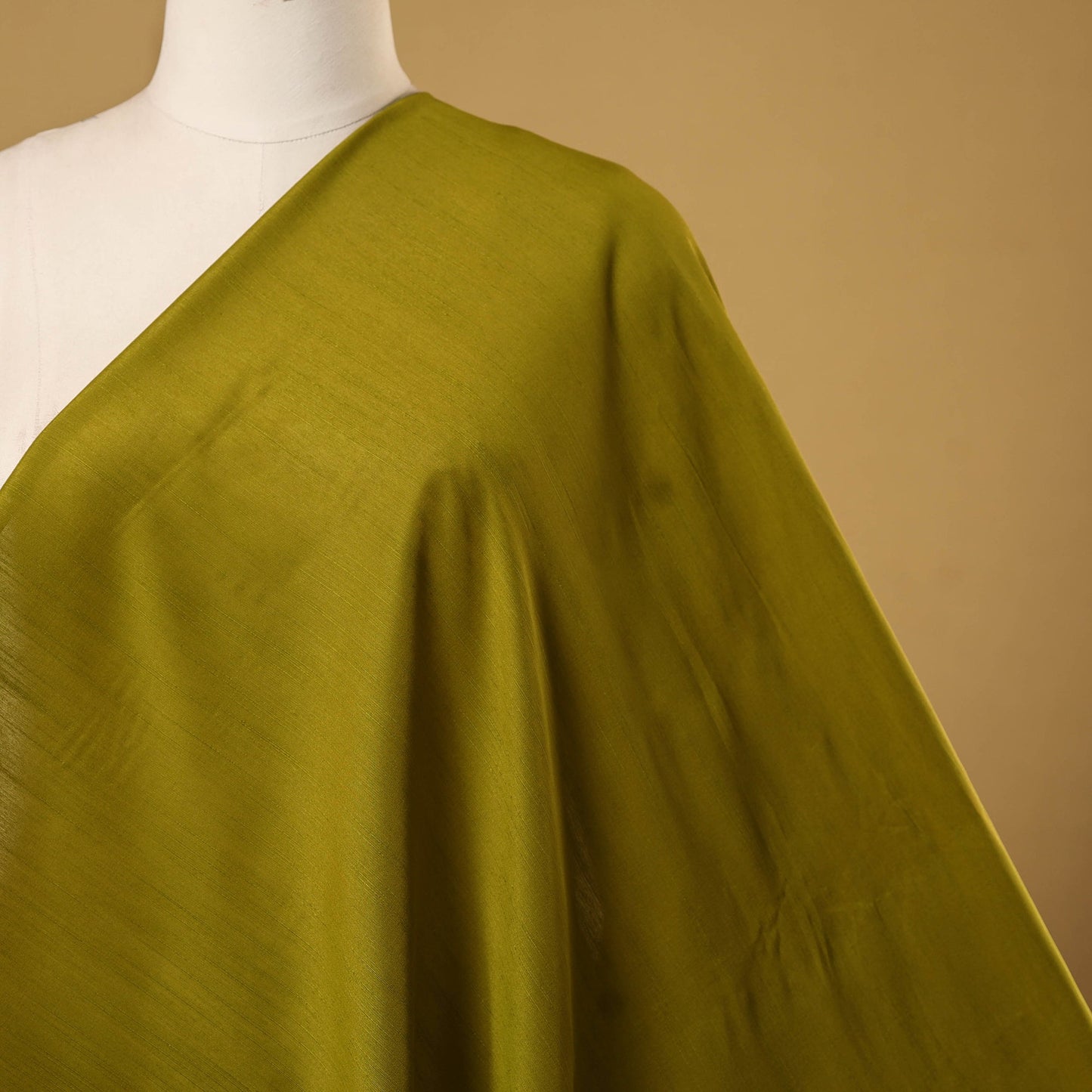 Slub silk plain fabric 04 - handcrafted