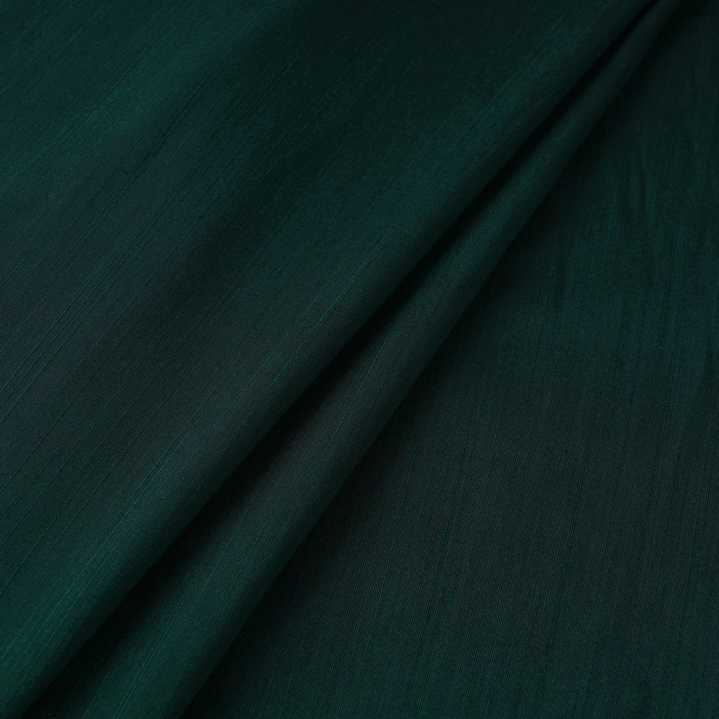Green - slub silk plain fabric 08 - handcrafted