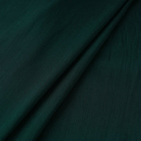 Green - slub silk plain fabric 08 - handcrafted