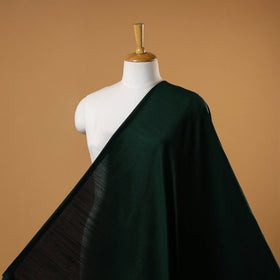 Green - slub silk plain fabric 08 - handcrafted