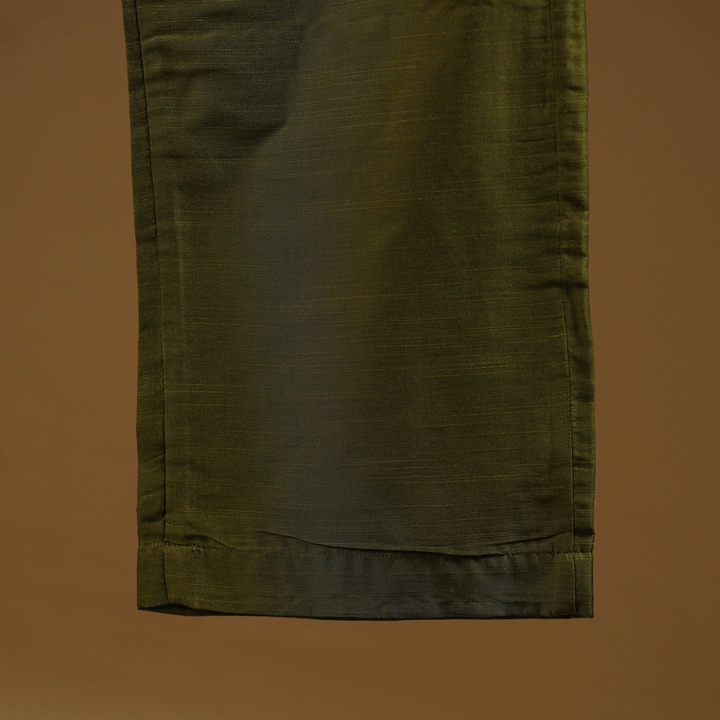 Green - slub silk plain palazzo 06 - handcrafted