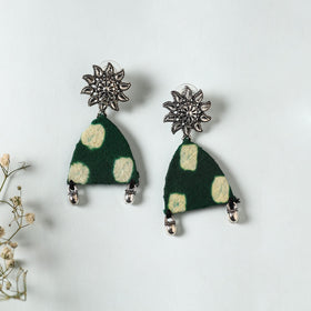 Green - sofia handcrafted gs fabart earrings 11