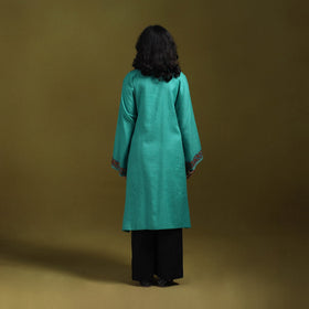 Sozni hand embroidered kashmiri merino wool pheran 23