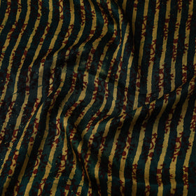 Green - special modal silk vanaspati hand printed fabric