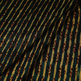 Green - special modal silk vanaspati hand printed fabric