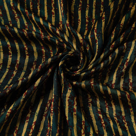 Green - special modal silk vanaspati hand printed fabric