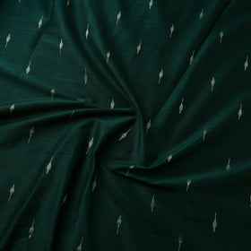 Green - spun dupion viscose silk buti fabric 01
