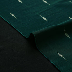 Green - spun dupion viscose silk buti fabric 01