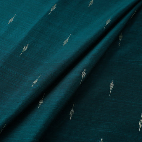 Green - spun dupion viscose silk buti fabric 05