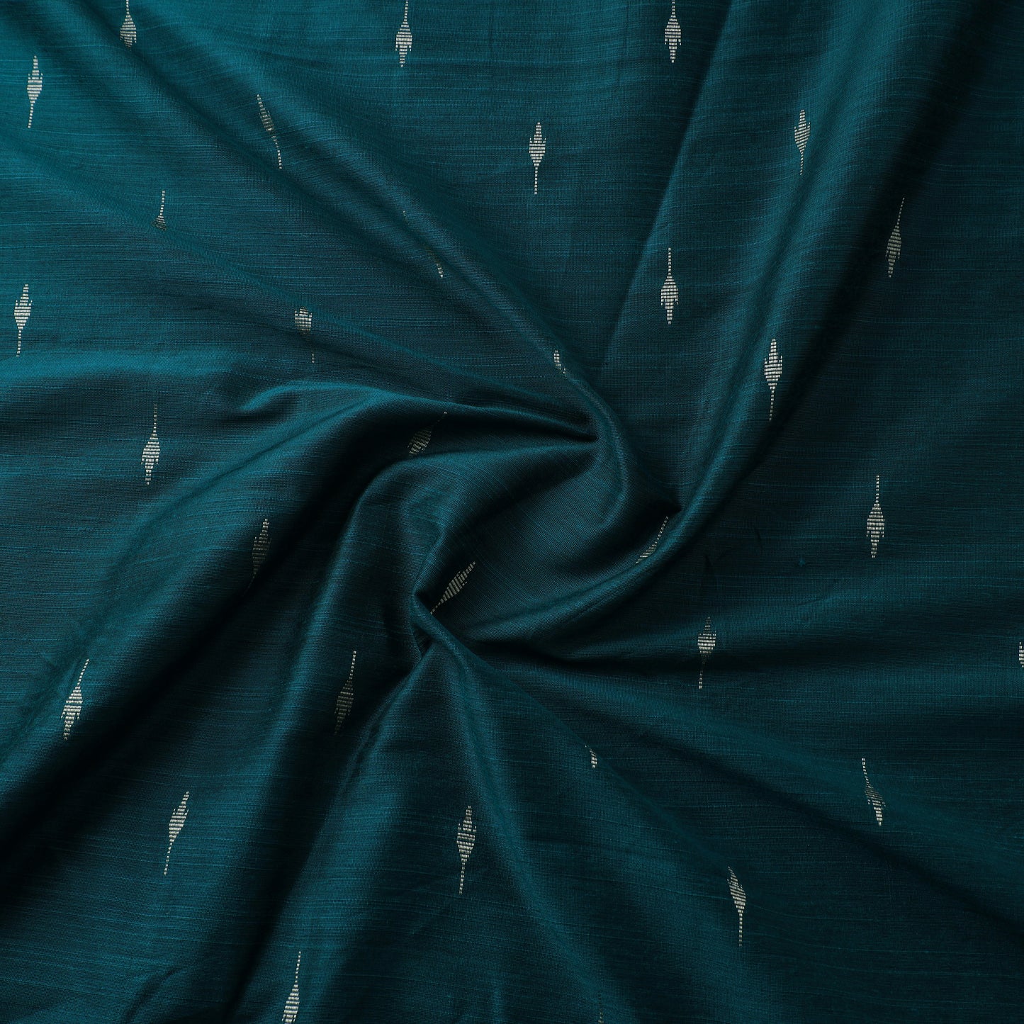 Green - spun dupion viscose silk buti fabric 05