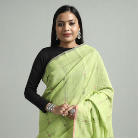  Srikakulam Handloom Jamdani Buti Cotton Saree with Tassels Online at iTokri.com