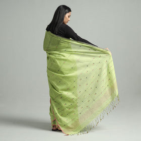  Srikakulam Handloom Jamdani Buti Cotton Saree with Tassels Online at iTokri.com