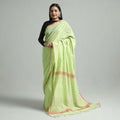  Srikakulam Handloom Jamdani Buti Cotton Saree with Tassels Online at iTokri.com