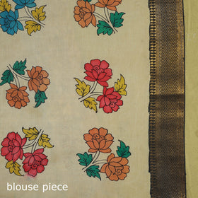 Green - srikalahasti handpainted natural dyed bangalore