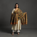 Green - mangalagiri cotton handpainted pen work kalamkari