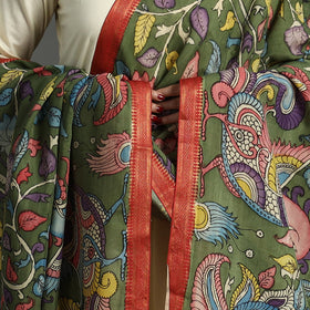 Green - srikalahasti pen kalamkari chanderi silk