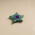 Green Star Original Blue Pottery Ceramic Fridge Magnet