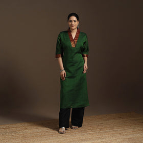 Straight cotton dharwad kurta 02 - handcrafted