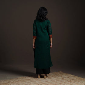 Straight cotton dharwad kurta for women 01 - handcrafted