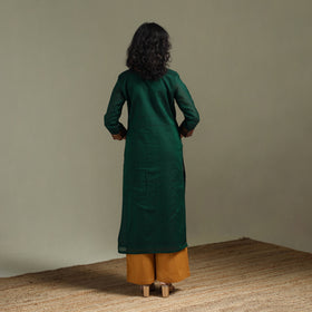 Straight cotton dharwad kurta for women 29 - handcrafted