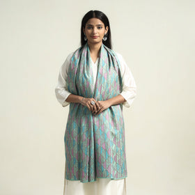  Special Sujani Hand Embroidery Handloom Pure Tussar Silk Stole 