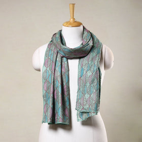  Special Sujani Hand Embroidery Handloom Pure Tussar Silk Stole 