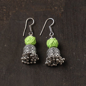 Tanaz german silver jhumki earrings - handcrafted