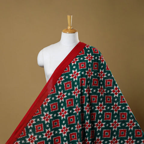 Telia rumal handloom cotton pochampally double ikat fabric