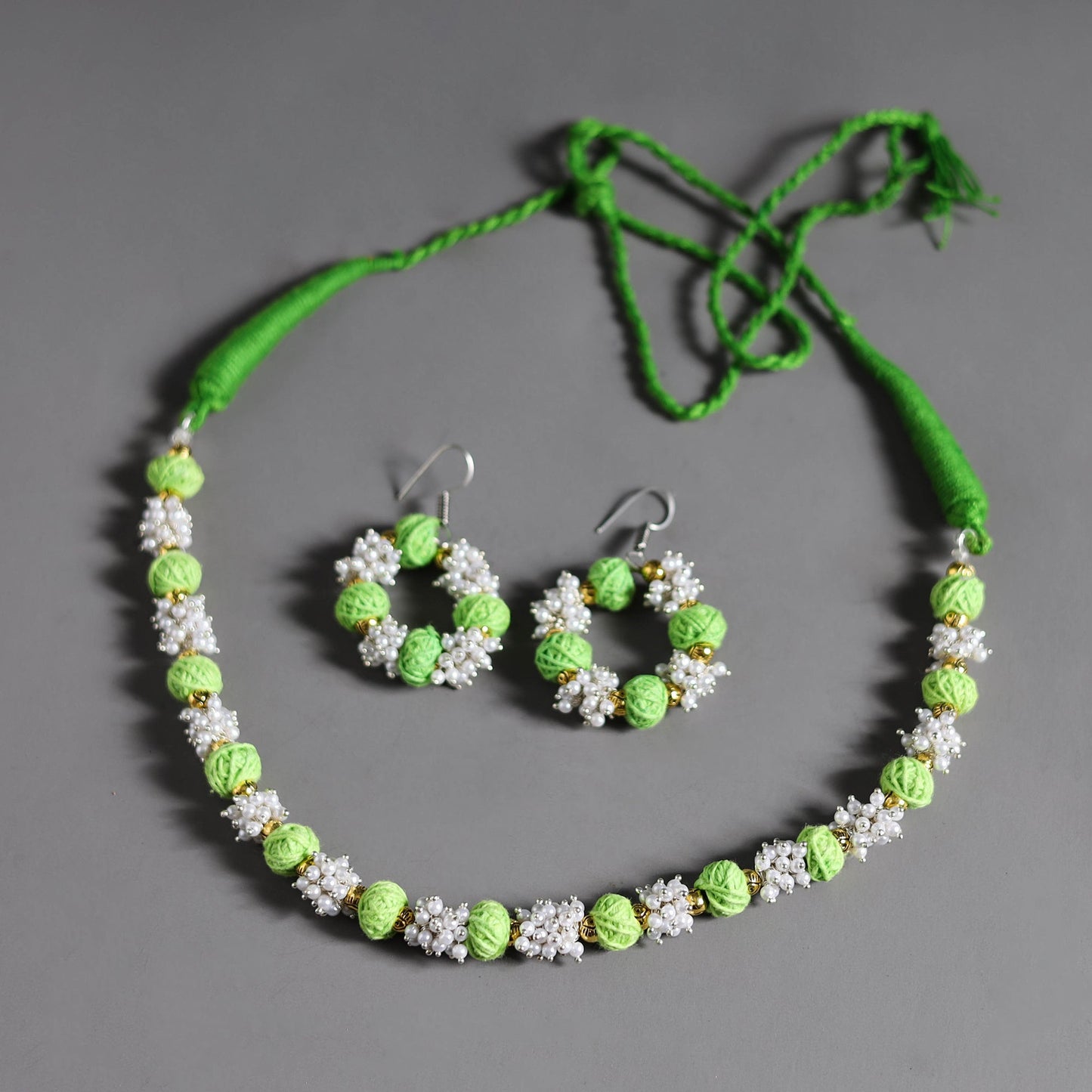 Buy Thread Beads Handmade Necklace Set Online