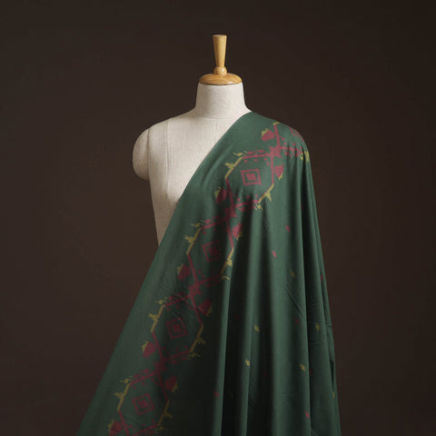 Thread buti cotton fabric with border 07 - handcrafted
