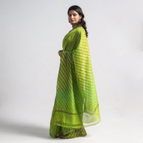  Leheriya Tie-Dye Chanderi Silk Zari Border Saree by Badshah Miyan 