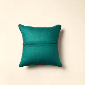  Green Tie & Dye Cotton Bandhani Cushion Cover 