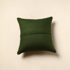 Green - Tie & Dye Cotton Bandhani Cushion Cover (16 x 16 in) 32