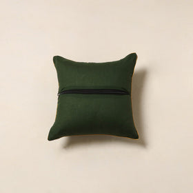 Green - tie & dye cotton bandhani cushion cover 71