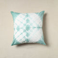 Green Tie & Dye Cotton Shibori Cushion Cover
