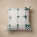 Green Tie & Dye Cotton Shibori Cushion Cover