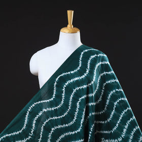 Buy Green Tie & Dye Pure Cotton Shibori Fabric Online