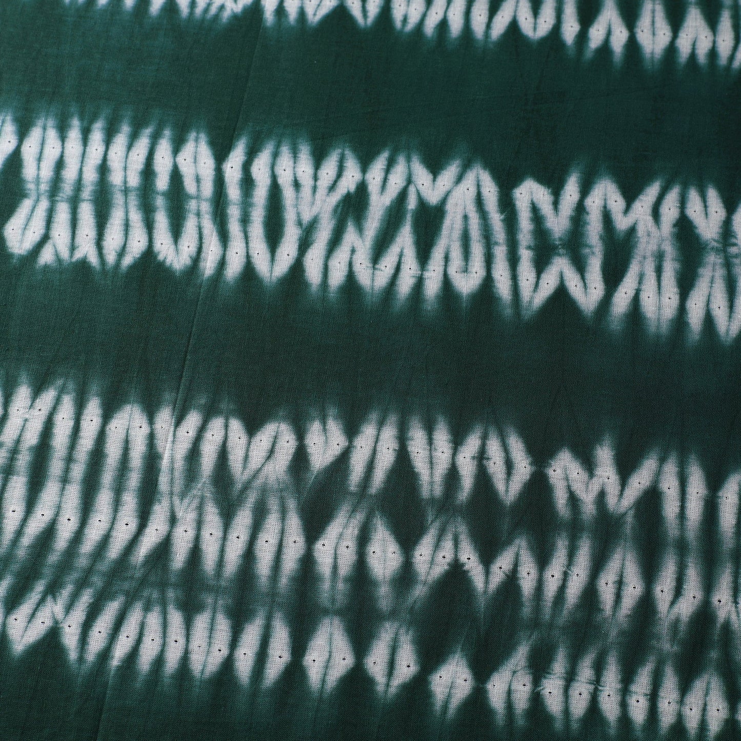  Green Tie & Dye Pure Cotton Shibori Fabric Online