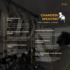 Green - traditional chanderi silk handloom precut fabric