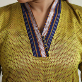 Green - traditional cotton khun straight kurta for women 06